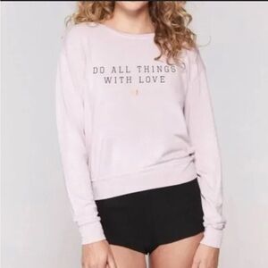 🙏🏾 GUC Spiritual Gangster “Do All Things With Love” Cropped Sweater - Sz Medium